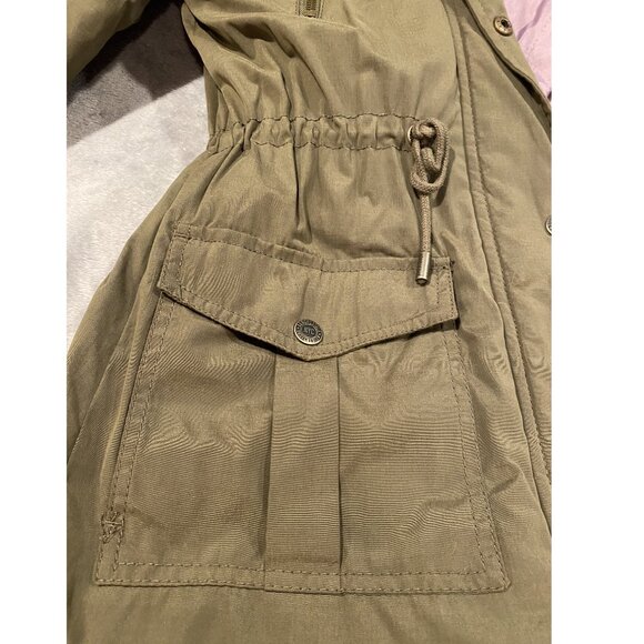 Aeropostale Olive Green Hooded Parka- Size Small - Picture 5 of 12